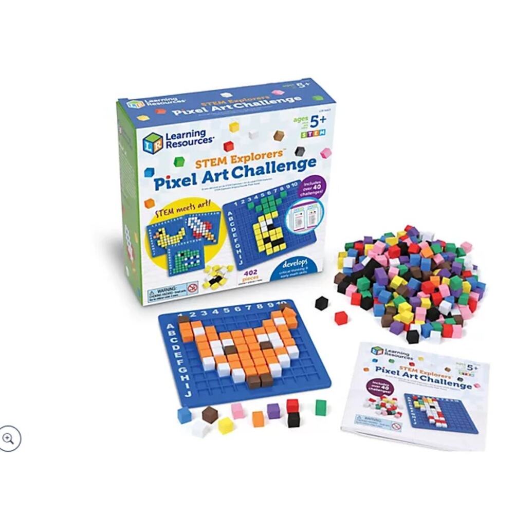 Learning Resources STEM Explorers Pixel Art Challenge Brand New